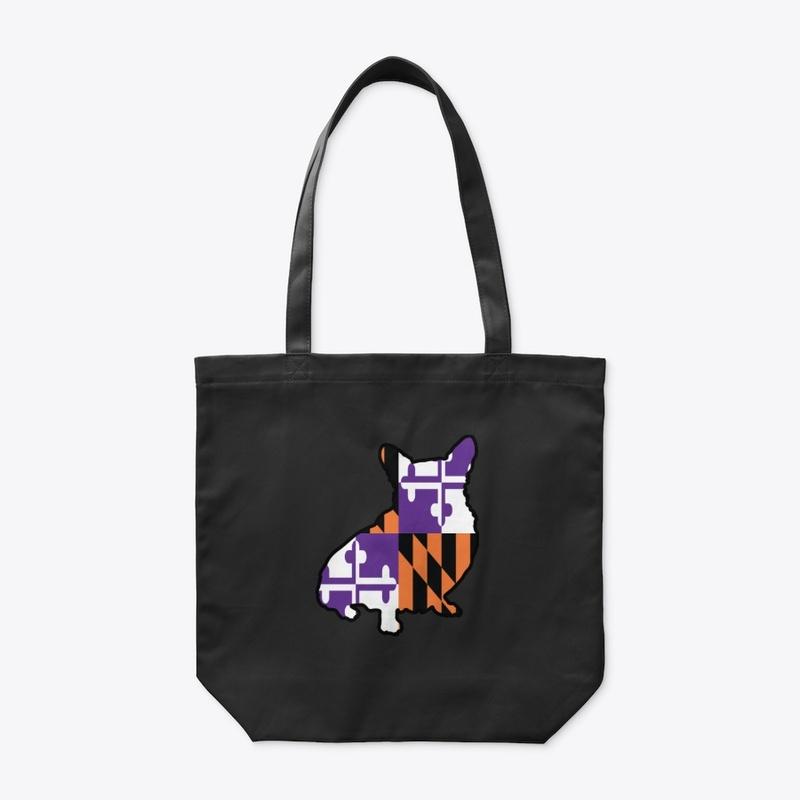 Maryland Flag Corgi (Purple/Orange)